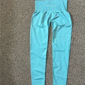 NVGTN Blue Athletic Leggings with Tapered Design